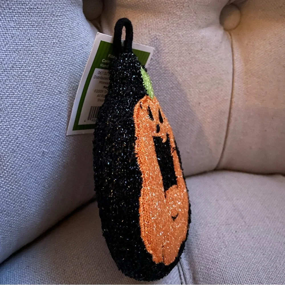 🧡 new Target halloween pumpkin dish scrubber home decor